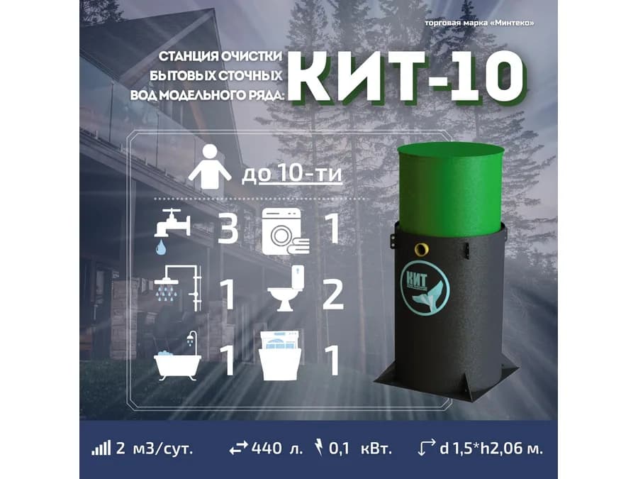 Септик КИТ-10П-500