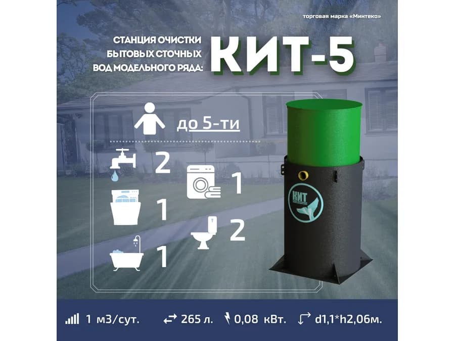 Септик КИТ-5П-500