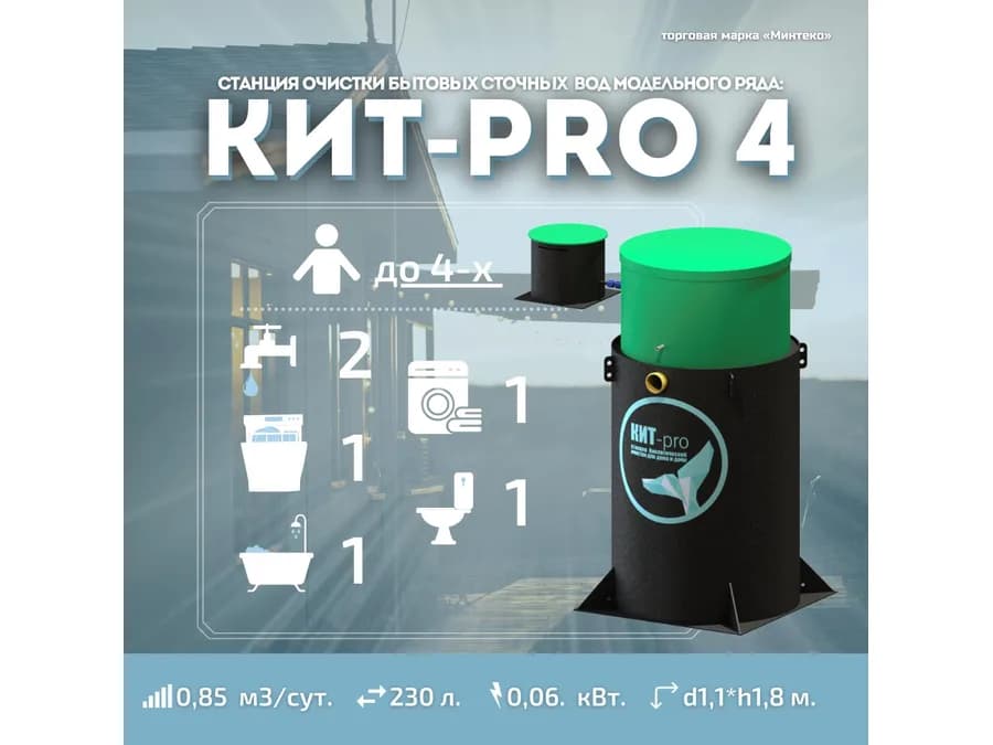 Септик КИТ-PRO-4-500