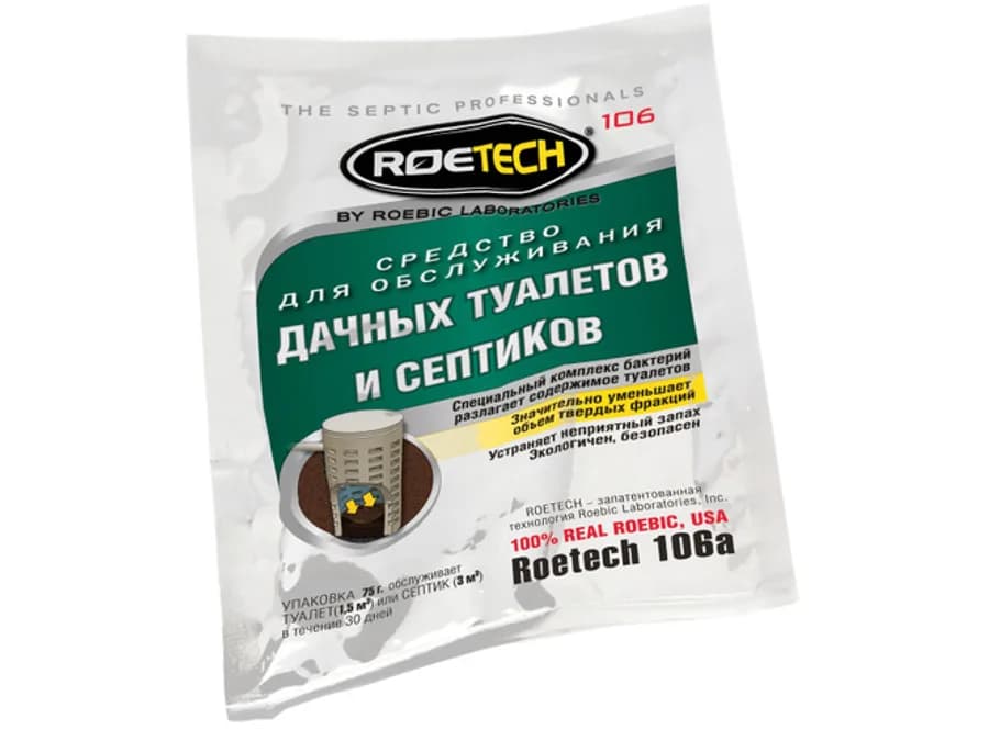 Бактерии для септиков Roetech для дачных туалетов и септиков